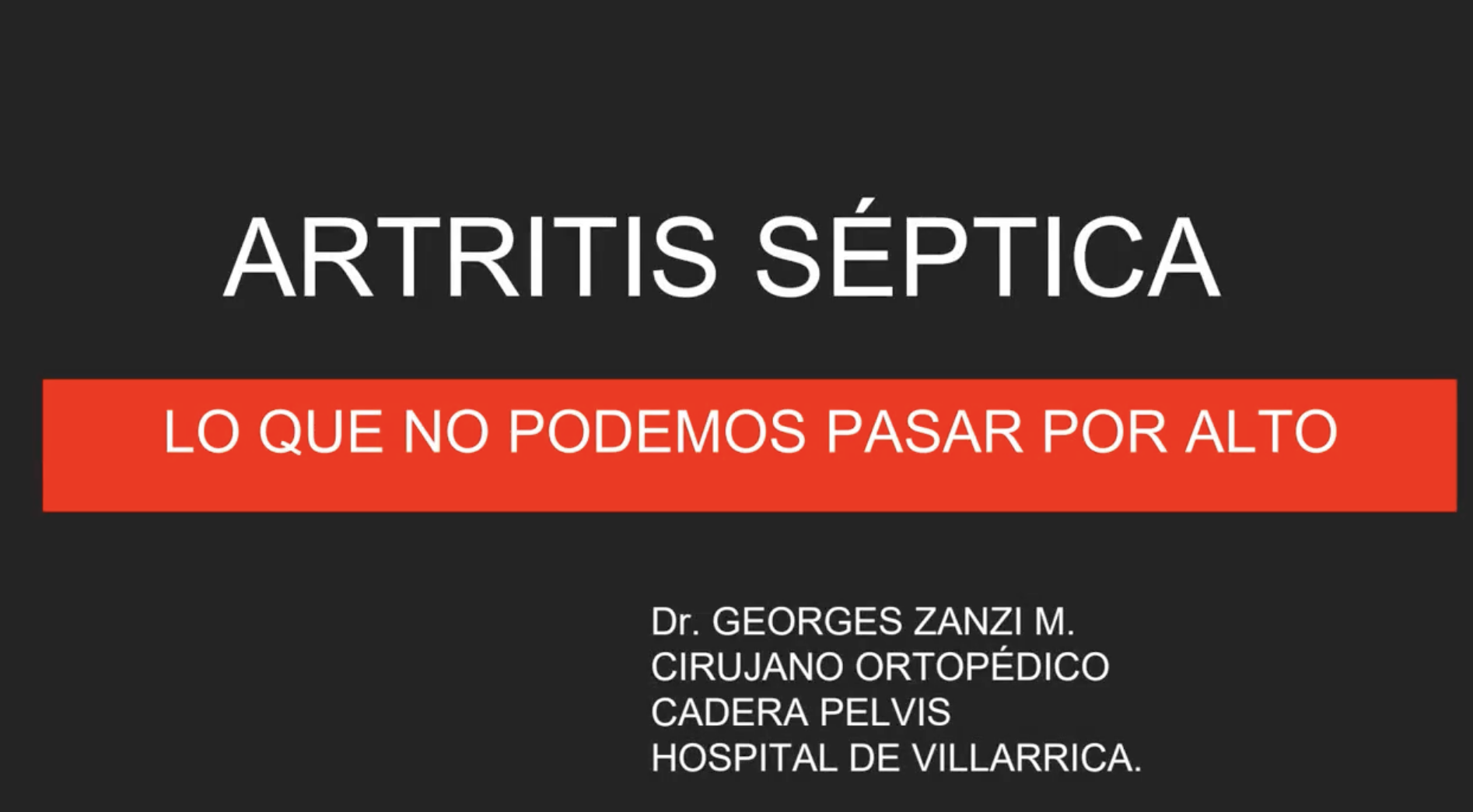 ARTRITIS SÉPTICA